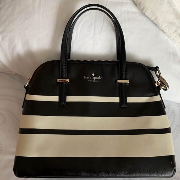 Black and White striped bag.